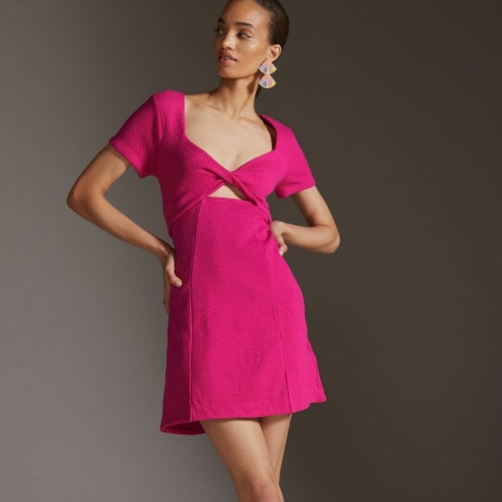 Anthropologie Maeve Cut-Out Mini Dress